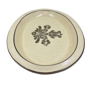Pfaltzgraff Stoneware Oval Server Platter Brown Cream Village Pattern (6-16)
